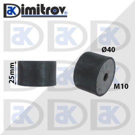 Антивибрационен тампон М10 х Ø 40 х 25 mm